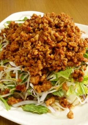 簡単感嘆！汁なし坦々麺みたいな冷やし中華-レシピのメイン写真