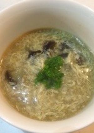 茄子とふんわり卵のコンソメスープ-レシピのメイン写真
