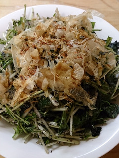節約♪水菜&キュウリ♪おつまみ♪サラダ-レシピのメイン写真