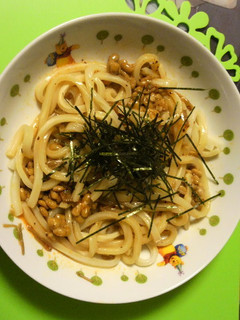 簡単!ピリ辛納豆うどん-レシピのメイン写真
