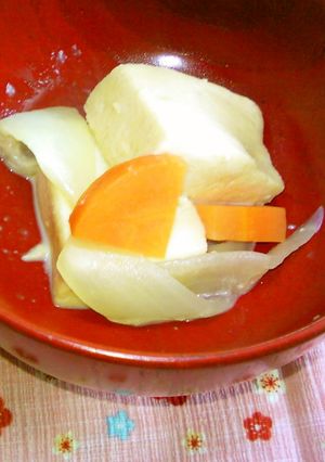 やさしい煮物～高野豆腐を牛乳で～-レシピのメイン写真
