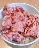 一人暮らし簡単まぐろたたき丼