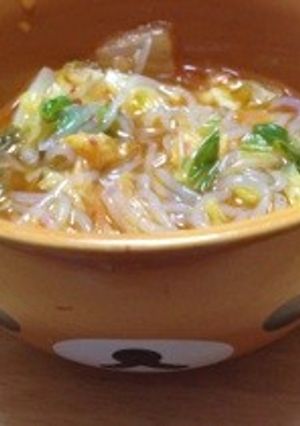 ダイエット！しらたきキムチスープ-レシピのメイン写真