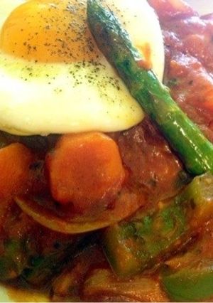 カフェごはん♥アスパラの春野菜カレー-レシピのメイン写真