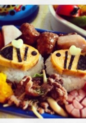 キャラ弁・デコ弁・簡単みつばち♡-レシピのメイン写真