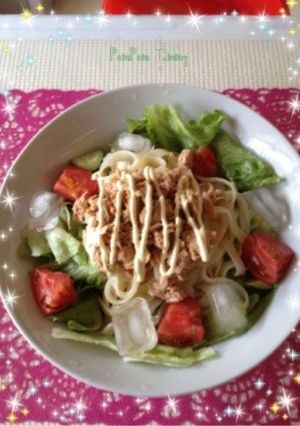 お腹もいっぱい！夏に食べたいうどん！-レシピのメイン写真