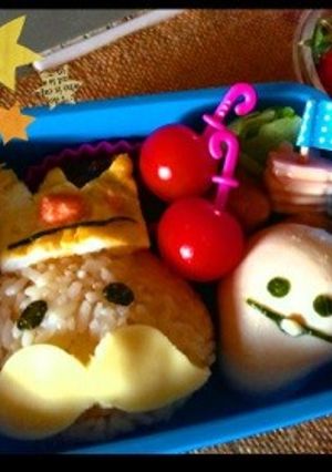 ナメコキャラ弁-レシピのメイン写真