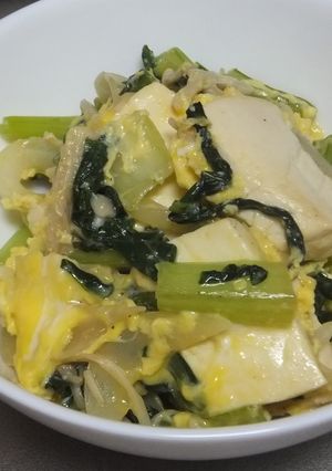 めんつゆで簡単・豆腐チャンプルー-レシピのメイン写真