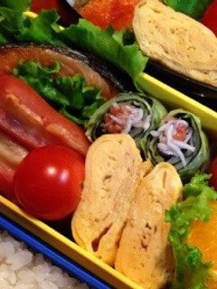 お弁当に♪レンチンキャベツで梅シラス巻-レシピのメイン写真