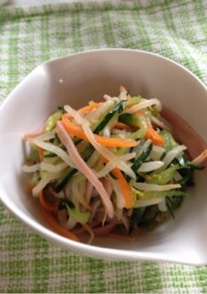 野菜モリモリ☆簡単ナムル風サラダ-レシピのメイン写真