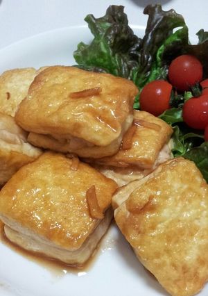 ヘルシー！鶏むね肉×豆腐のはさみ焼き-レシピのメイン写真