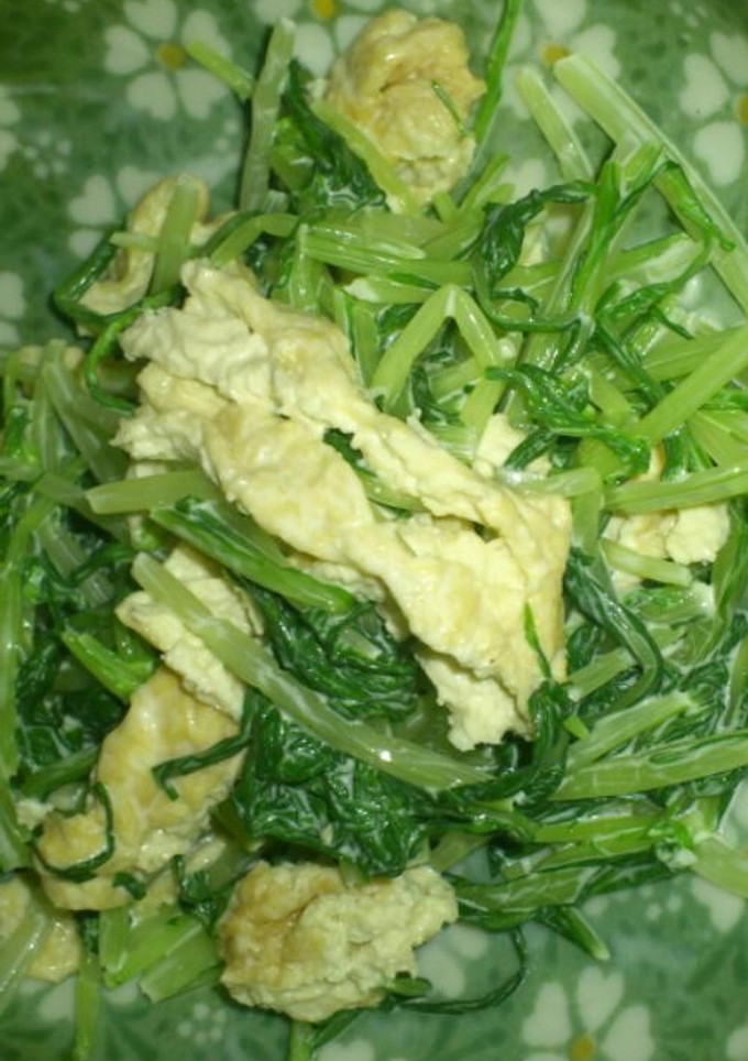 水菜と油揚げのマヨ胡麻あえ-レシピのメイン写真