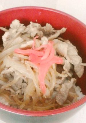 医食同源：白滝入り焼き肉丼-レシピのメイン写真