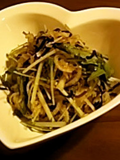 ◆簡単副菜♡大根と水菜のごま昆布和え◆-レシピのメイン写真