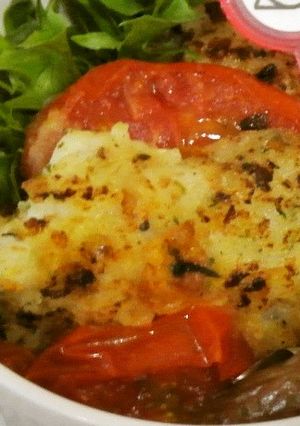 トマトとオブでヘルシータラのパン粉焼き-レシピのメイン写真