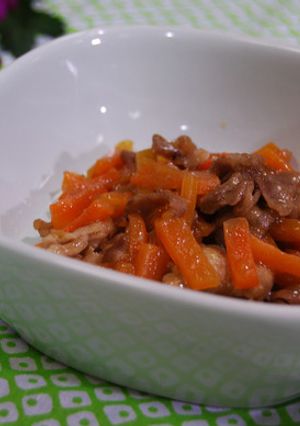 にんじんと豚肉のマーマレード炒め-レシピのメイン写真