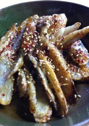 パリっ♪コリっ♪根菜おつまみ〜バタぽん味-レシピのメイン写真