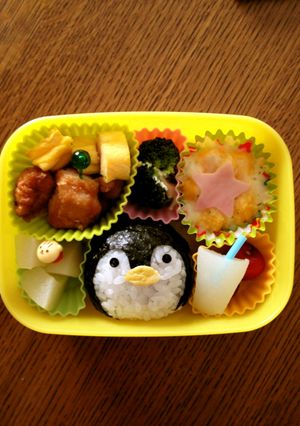 簡単☆ペンギンとジュース☆キャラ弁-レシピのメイン写真
