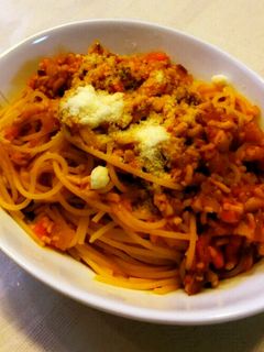 ミートソーススパゲティ-レシピのメイン写真