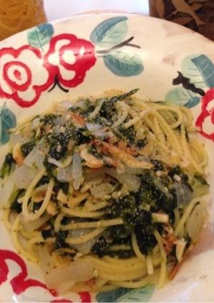 あおさと桜えびのパスタ-レシピのメイン写真