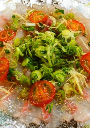 鯛の中華風カルパッチョ-レシピのメイン写真