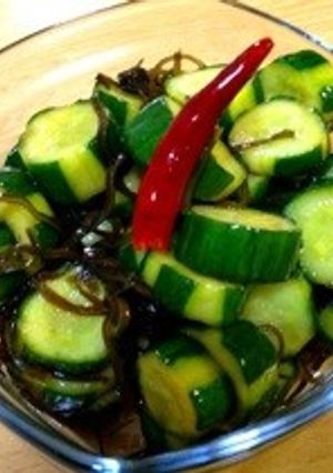 夏のお漬け物♫きゅうり＆塩昆布-レシピのメイン写真