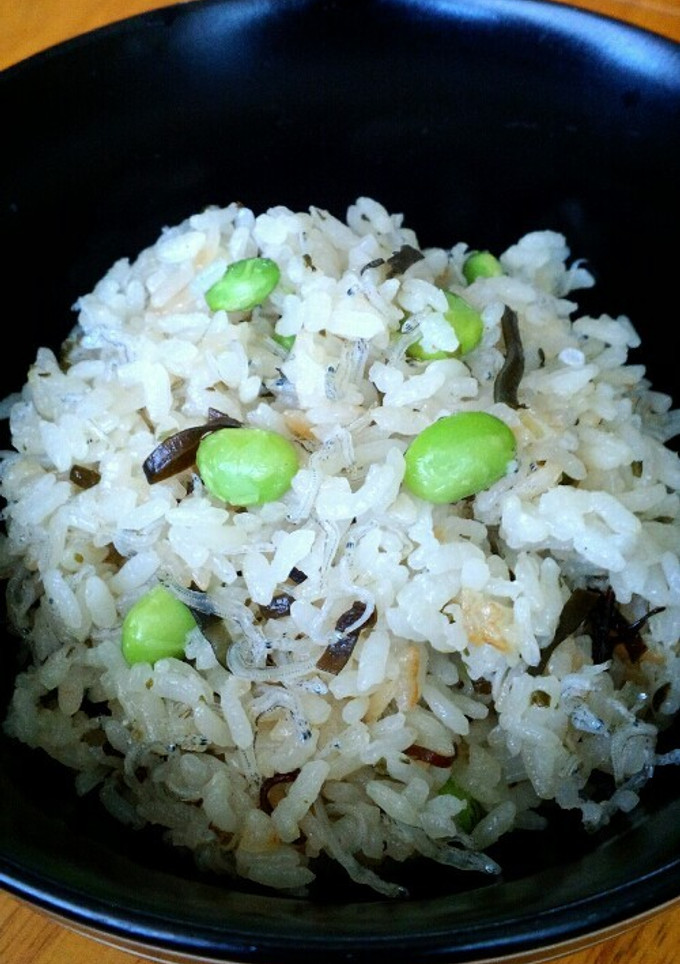 枝豆とじゃこの炊き込み御飯-レシピのメイン写真
