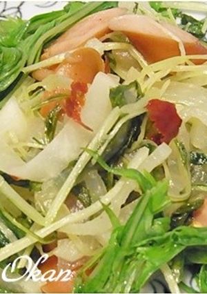 大根と水菜のペペロンチーノ風-レシピのメイン写真