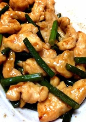 鶏ムネ肉とニンニクの芽炒め❤-レシピのメイン写真