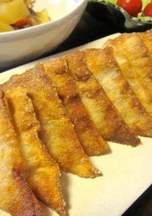 ツナ缶とワンタンor餃子の皮で簡単おかず-レシピのメイン写真