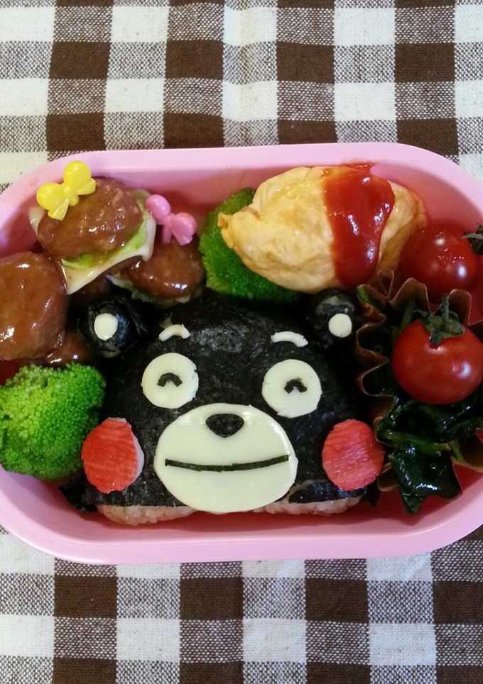 簡単 キャラ弁 「くまもん♡」-レシピのメイン写真