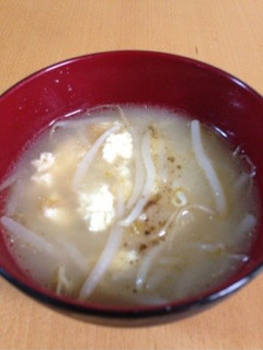 豆腐ともやしのみそ汁-レシピのメイン写真