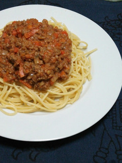 ミートソーススパゲティ-レシピのメイン写真