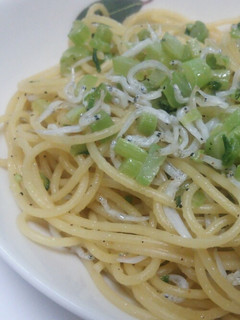 大根の葉としらすで♪節約パスタ-レシピのメイン写真