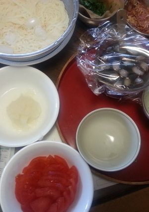 今日の、そうめん薬味は？-レシピのメイン写真