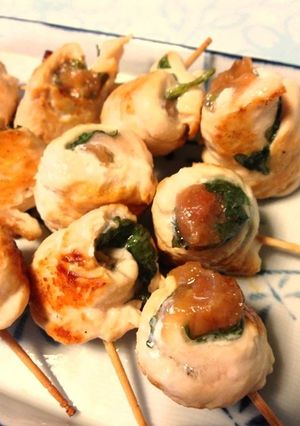 ムネ肉の梅しそ巻-レシピのメイン写真