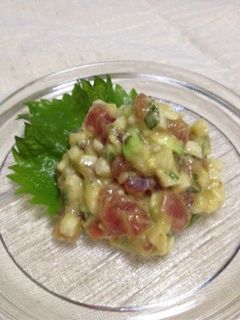 マグロと長芋とアボカドの和え物-レシピのメイン写真