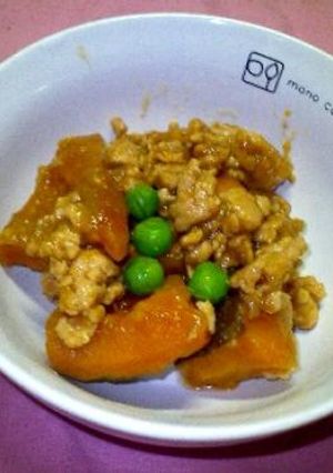 ホクホクかぼちゃの鶏そぼろ煮-レシピのメイン写真