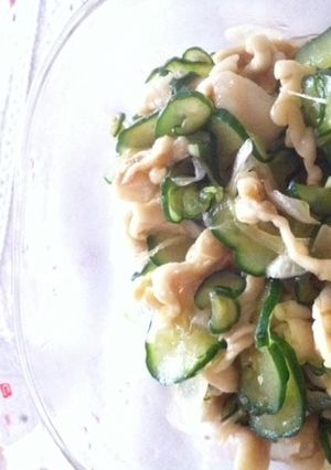 美味♪鳥皮きゅうり玉ねぎの簡単おつまみ♪-レシピのメイン写真