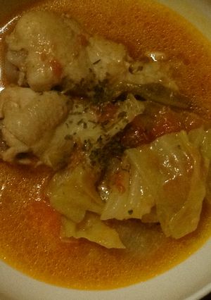鳥手羽元と野菜のトマト煮-レシピのメイン写真
