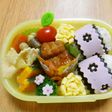 ハサミで簡単Ⅱレースでお花おにぎり☆
