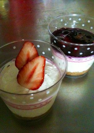 濃厚！ヨーグルトでレアチーズケーキ-レシピのメイン写真