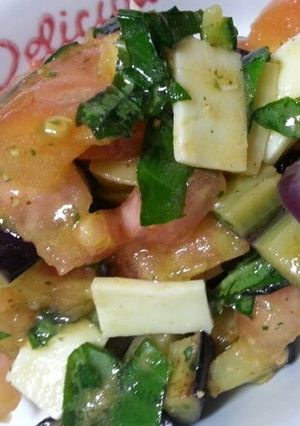 ＊トマトと茄子バジルのイタリアンサラダ＊-レシピのメイン写真