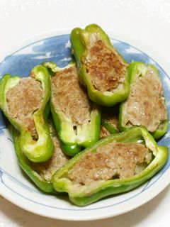 ピーマンの肉詰め-レシピのメイン写真