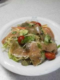 野菜タップリ冷製パスタ-レシピのメイン写真