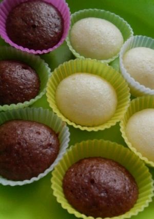 簡単フライパンdeチーズ&ココア蒸しパン-レシピのメイン写真