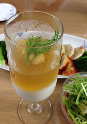 カブのムース＆雲丹のコンソメゼリー-レシピのメイン写真