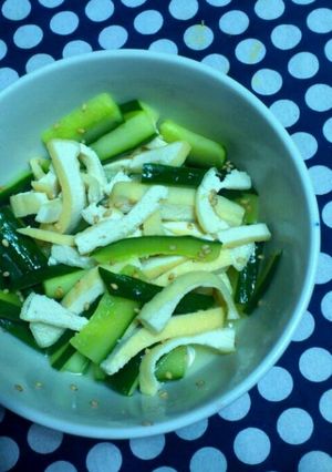 箸休めに!キュウリと揚げの中華あえ-レシピのメイン写真
