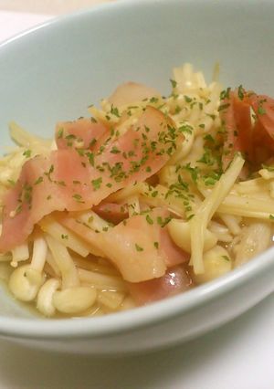えのきとベーコンのポン酢レンチン-レシピのメイン写真