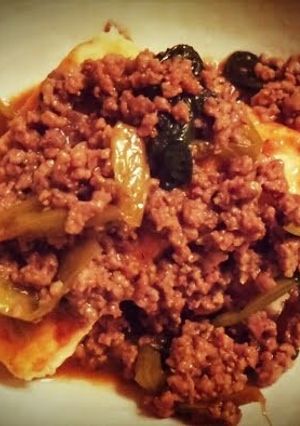 豆腐ステーキ小松菜とひき肉のあんかけ-レシピのメイン写真